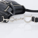 Christian Dior Shoulder Bag Leather Black Silver Auth BA15898SAM-8