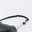 Christian Dior Shoulder Bag Leather Black Silver Auth BA15898SAM-14