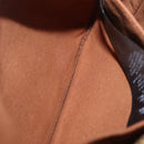 Stella McCartney Chain Shoulder Bag Leather Boa Brown Gold Auth BA15899A-24