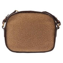 Stella McCartney Chain Shoulder Bag Leather Boa Brown Gold Auth BA15899A-2