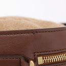 Stella McCartney Chain Shoulder Bag Leather Boa Brown Gold Auth BA15899A-4