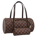 LOUIS VUITTON Damier Ebene Papillon 30 Hand Bag N51303 LV Auth BA15903V-1