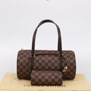 LOUIS VUITTON Damier Ebene Papillon 30 Hand Bag N51303 LV Auth BA15903V-12