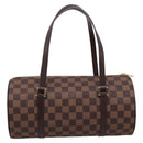 LOUIS VUITTON Damier Ebene Papillon 30 Hand Bag N51303 LV Auth BA15903V-2