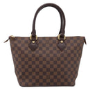 LOUIS VUITTON Damier Ebene Saleya PM Tote Bag N51183 LV Auth BA15905V-13
