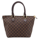 LOUIS VUITTON Damier Ebene Saleya PM Tote Bag N51183 LV Auth BA15905V-2