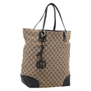 GUCCI GG Canvas Hand Bag 2way Gold Beige 247286 Auth BA15907V-1