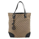 GUCCI GG Canvas Hand Bag 2way Gold Beige 247286 Auth BA15907V-13