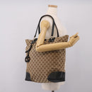 GUCCI GG Canvas Hand Bag 2way Gold Beige 247286 Auth BA15907V-22