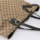 GUCCI GG Canvas Hand Bag 2way Gold Beige 247286 Auth BA15907V-6