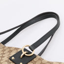 GUCCI GG Canvas Hand Bag 2way Gold Beige 247286 Auth BA15907V-8