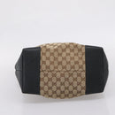 GUCCI GG Canvas Hand Bag 2way Gold Beige 247286 Auth BA15907V-5
