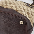 GUCCI GG Canvas Tote Bag 2way Beige Gold 247279 Auth BA15908V-9