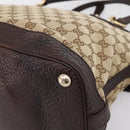 GUCCI GG Canvas Tote Bag 2way Beige Gold 247279 Auth BA15908V-17