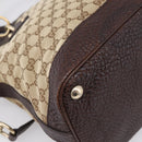 GUCCI GG Canvas Tote Bag 2way Beige Gold 247279 Auth BA15908V-18