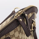GUCCI GG Canvas Tote Bag 2way Beige Gold 247279 Auth BA15908V-10
