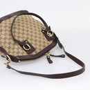GUCCI GG Canvas Tote Bag 2way Beige Gold 247279 Auth BA15908V-8