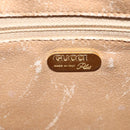 GUCCI GG Plus Supreme Shoulder Bag PVC Beige Gold Auth BA1591-10