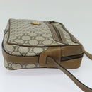 GUCCI GG Plus Supreme Shoulder Bag PVC Beige Gold Auth BA1591-4