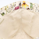 GUCCI Flora Tote Bag Canvas White 282439 Auth BA15910V-19