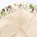 GUCCI Flora Tote Bag Canvas White 282439 Auth BA15910V-20