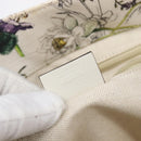 GUCCI Flora Tote Bag Canvas White 282439 Auth BA15910V-12