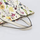 GUCCI Flora Tote Bag Canvas White 282439 Auth BA15910V-7