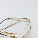GUCCI Flora Tote Bag Canvas White 282439 Auth BA15910V-8