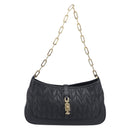 GUCCI Jackie Chain Shoulder Bag Leather Black Gold 001 4032 Auth BA15911M-13