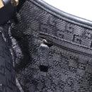 GUCCI Jackie Chain Shoulder Bag Leather Black Gold 001 4032 Auth BA15911M-22
