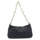 GUCCI Jackie Chain Shoulder Bag Leather Black Gold 001 4032 Auth BA15911M-2
