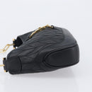GUCCI Jackie Chain Shoulder Bag Leather Black Gold 001 4032 Auth BA15911M-4