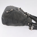 Balenciaga Giant Town Hand Bag Leather 2way Gray Silver 285434 Auth BA15913V-4