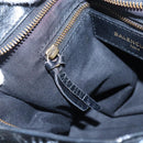 Balenciaga Classic City Graffiti Bag Leather 2way Black 431621 Auth BA15914M-24