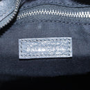 Balenciaga Classic Mini City Bag Leather 2way Gray Silver 300295 Auth BA15915M-21