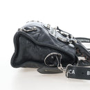 Balenciaga Classic Mini City Bag Leather 2way Gray Silver 300295 Auth BA15915M-5