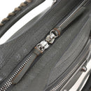 Balenciaga Classic Metal Edge City Mini Leather 2way Gray 390160 Auth BA15916M-21