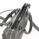 Balenciaga Classic Metal Edge City Mini Leather 2way Gray 390160 Auth BA15916M-6