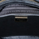 PRADA Hand Bag Safiano Leather 2way Black Gold Auth BA15919V-22