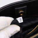 PRADA Hand Bag Safiano Leather 2way Black Gold Auth BA15919V-11