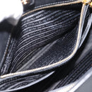 PRADA Hand Bag Safiano Leather 2way Black Gold Auth BA15919V-32