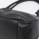 PRADA Shoulder Bag Leather Black Silver Auth BA15920M-9