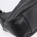 PRADA Shoulder Bag Leather Black Silver Auth BA15920M-14