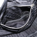 PRADA Shoulder Bag Leather Black Silver Auth BA15920M-23
