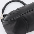 PRADA Shoulder Bag Leather Black Silver Auth BA15921M-17