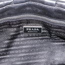 PRADA Shoulder Bag Leather Black Silver Auth BA15921M-20
