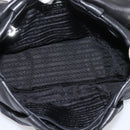 PRADA Shoulder Bag Leather Black Silver Auth BA15921M-10