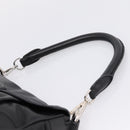 PRADA Shoulder Bag Leather Black Silver Auth BA15921M-14