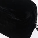 PRADA Hand Bag Velor Black Silver Auth BA15923V-18