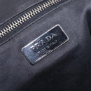 PRADA Hand Bag Velor Black Silver Auth BA15923V-22